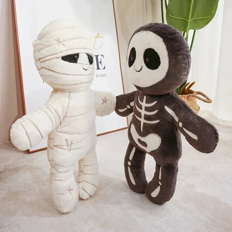 Halloween Skeleton and Mummy Plushies, 13–17.7 in, Sold Individually, view 3