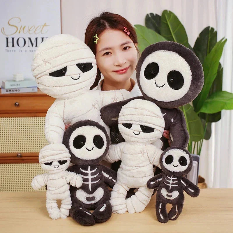 Halloween Skeleton and Mummy Plushies, 13–17.7 in, Sold Individually, view 9