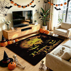 Halloween-Themed Area Rug Soft Textile Non Slip | Thrascher