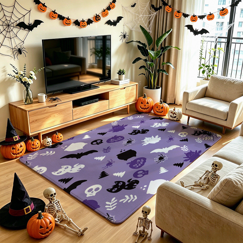 Halloween-Themed Area Rug Soft Textile Non Slip | Thrascher