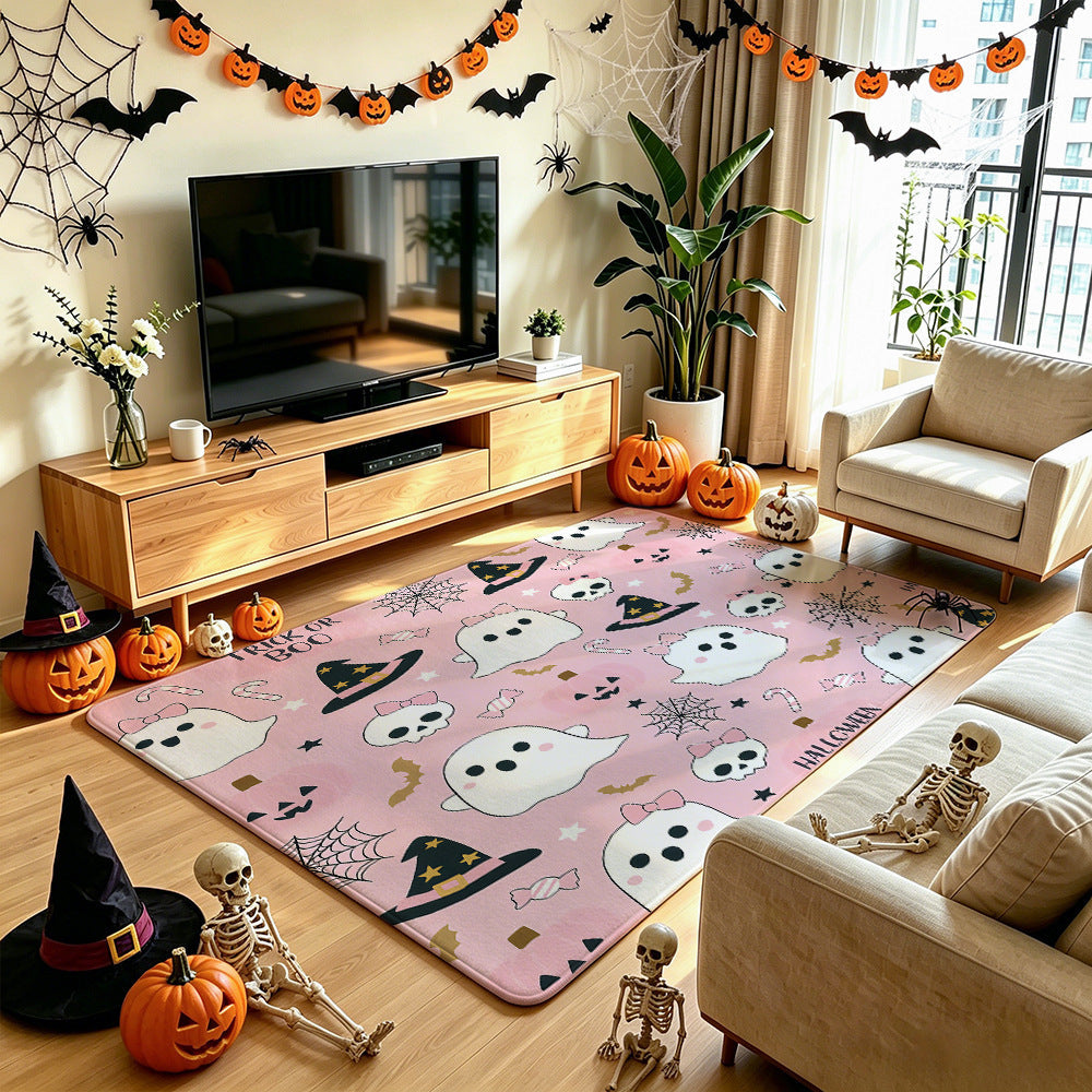 Halloween-Themed Area Rug Soft Textile Non Slip | Thrascher