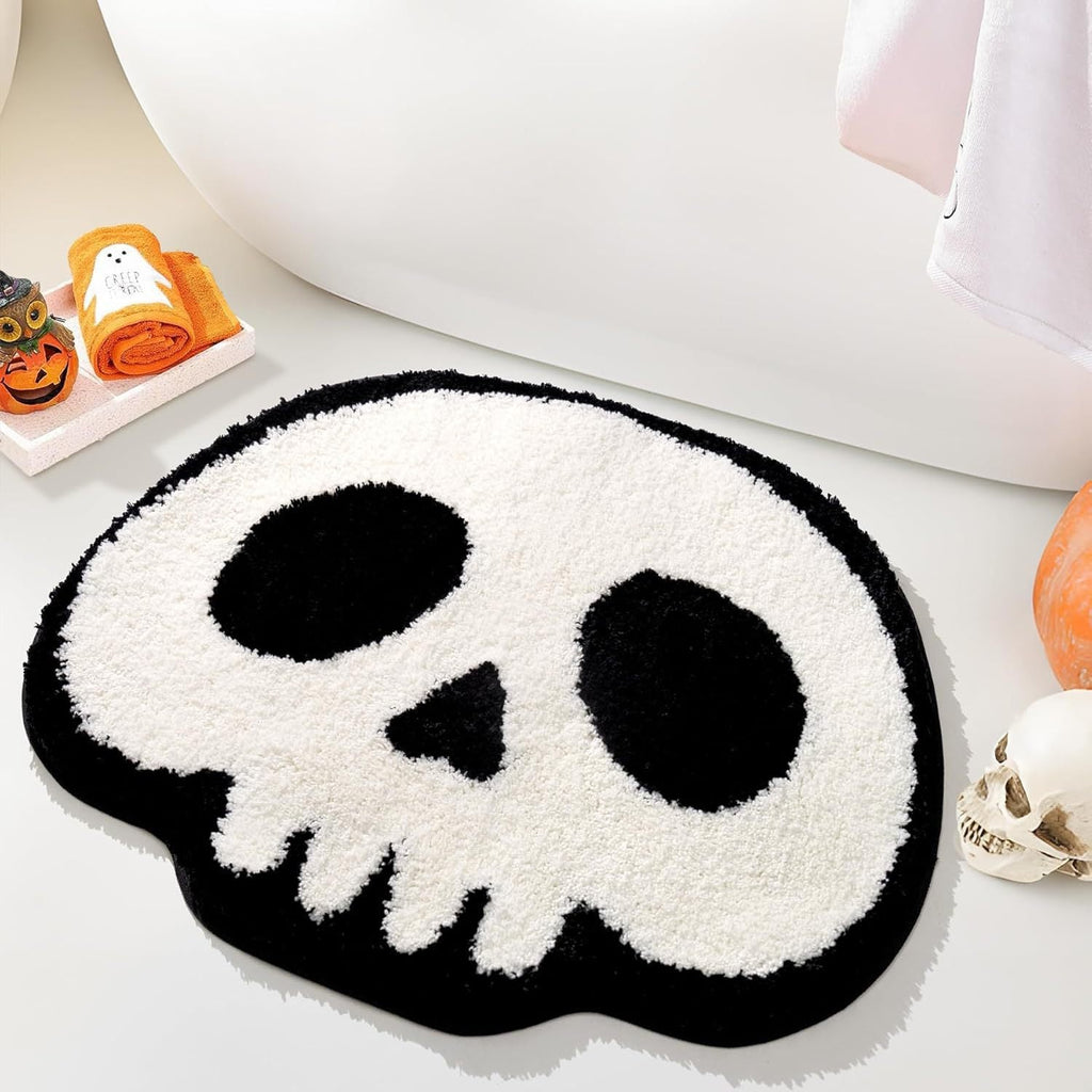 Halloween-Themed Ghost Bath Mat | Thrascher