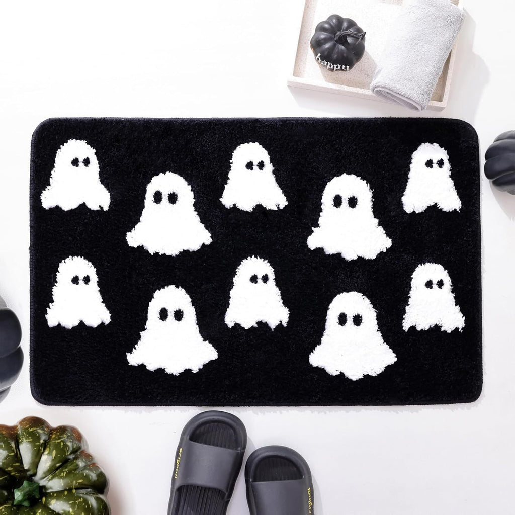 Halloween-Themed Ghost Bath Mat | Thrascher