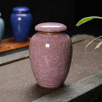 Hand-Painted Ceramic Pet Urn for Small Pets, 300 ml, 4.7 in H