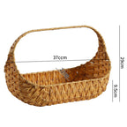 Hand-Woven Decorative Storage Basket with Handles | Thrascher