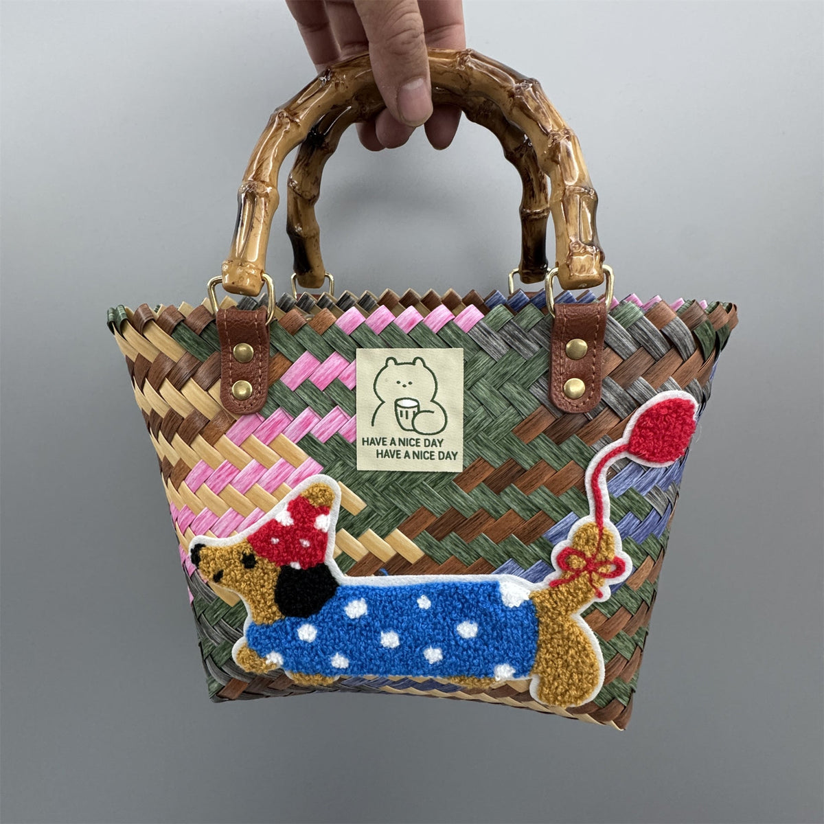 Handbag Bamboo Handwoven | Thrascher