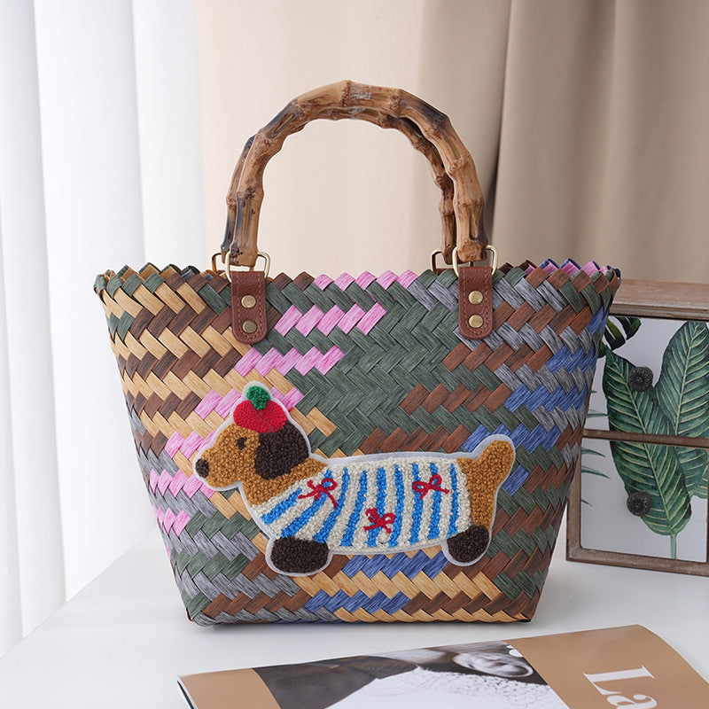 Handbag Wood Handwoven | Thrascher