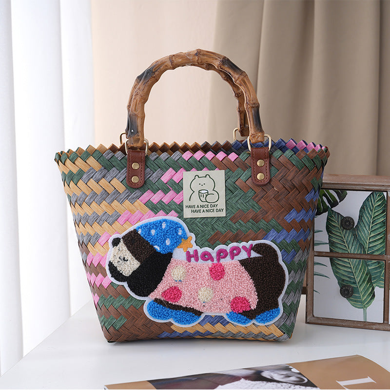 Handbag Wood Handwoven | Thrascher
