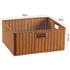 Handcrafted Basket Light Brown Dark Coffee | Thrascher