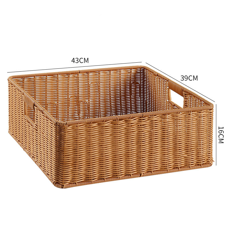 Handcrafted Basket Light Brown Dark Coffee | Thrascher