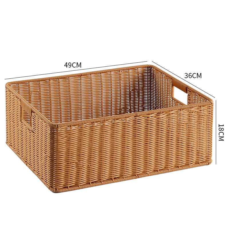 Handcrafted Basket Light Brown Dark Coffee | Thrascher