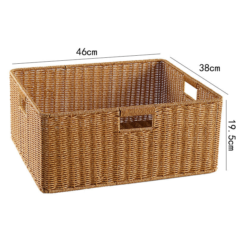 Handcrafted Basket Light Brown Dark Coffee | Thrascher