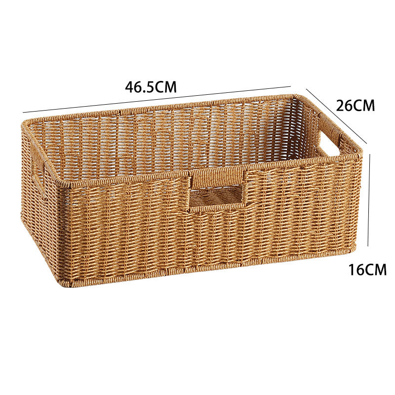 Handcrafted Basket Light Brown Dark Coffee | Thrascher