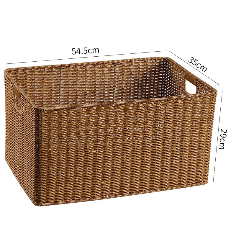 Handcrafted Basket Light Brown Dark Coffee | Thrascher