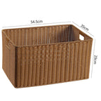 Handcrafted Basket Light Brown Dark Coffee | Thrascher