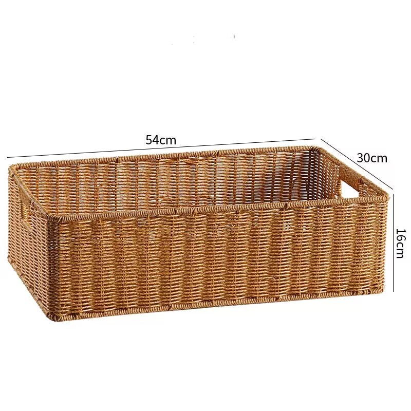 Handcrafted Basket Light Brown Dark Coffee | Thrascher