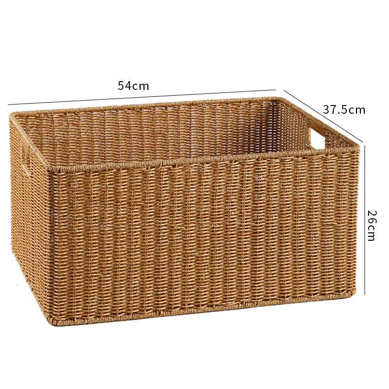 Handcrafted Basket Light Brown Dark Coffee | Thrascher