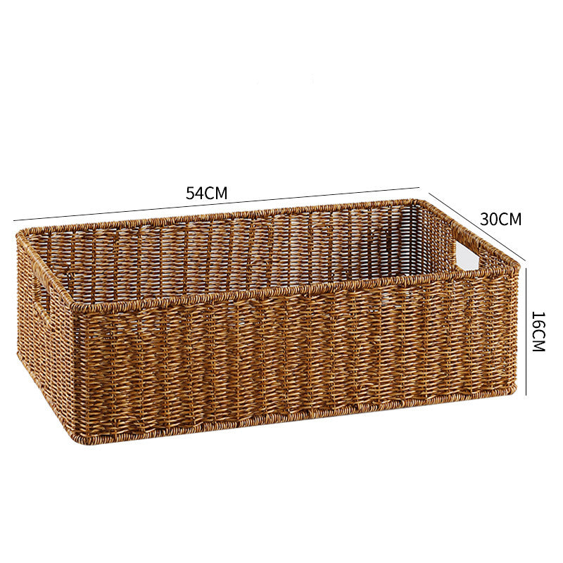 Handcrafted Basket Light Brown Dark Coffee | Thrascher