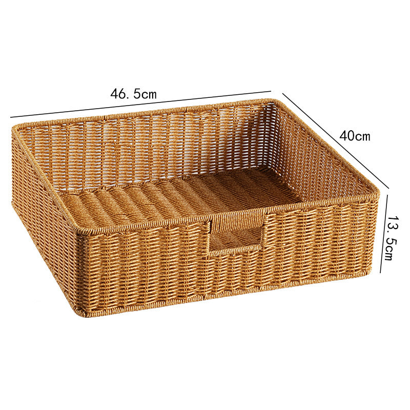 Handcrafted Basket Light Brown Dark Coffee | Thrascher