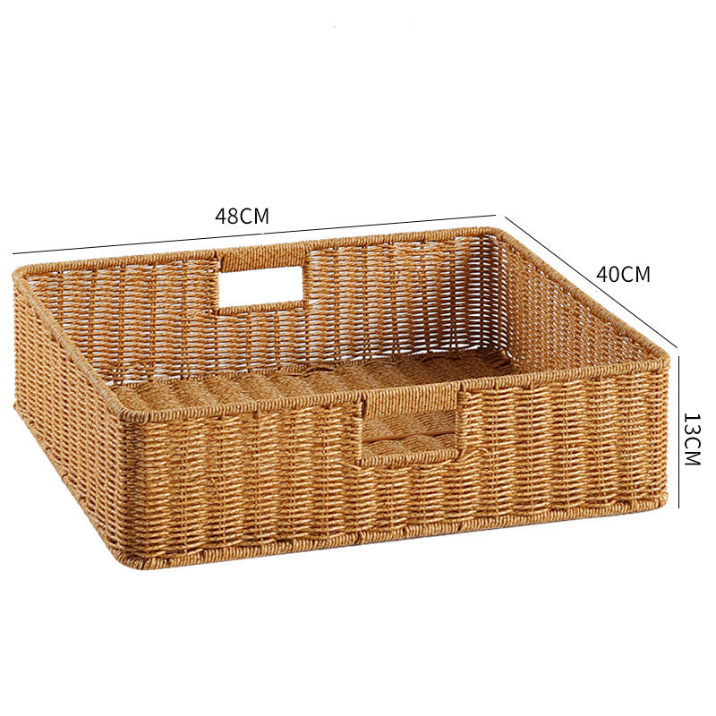 Handcrafted Basket Light Brown Dark Coffee | Thrascher