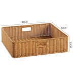 Handcrafted Basket Light Brown Dark Coffee | Thrascher