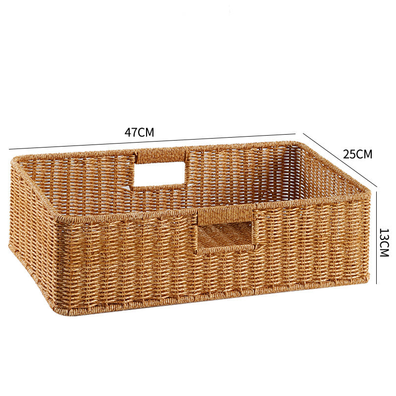 Handcrafted Basket Light Brown Dark Coffee | Thrascher