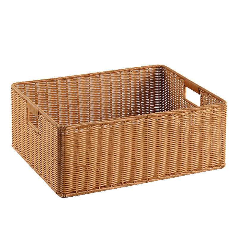 Handcrafted Basket Light Brown Dark Coffee | Thrascher
