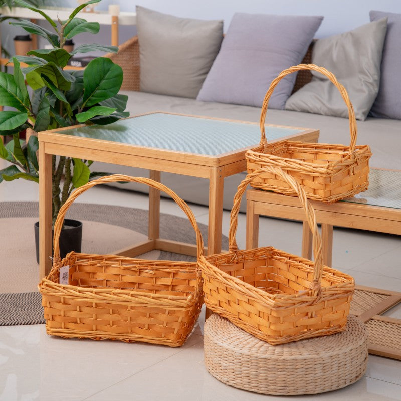 Handcrafted Basket made of Natural Rattan | Thrascher