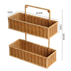 Handcrafted Decorative Storage Basket Oval Long | Thrascher