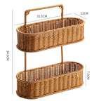 Handcrafted Decorative Storage Basket Oval Long | Thrascher