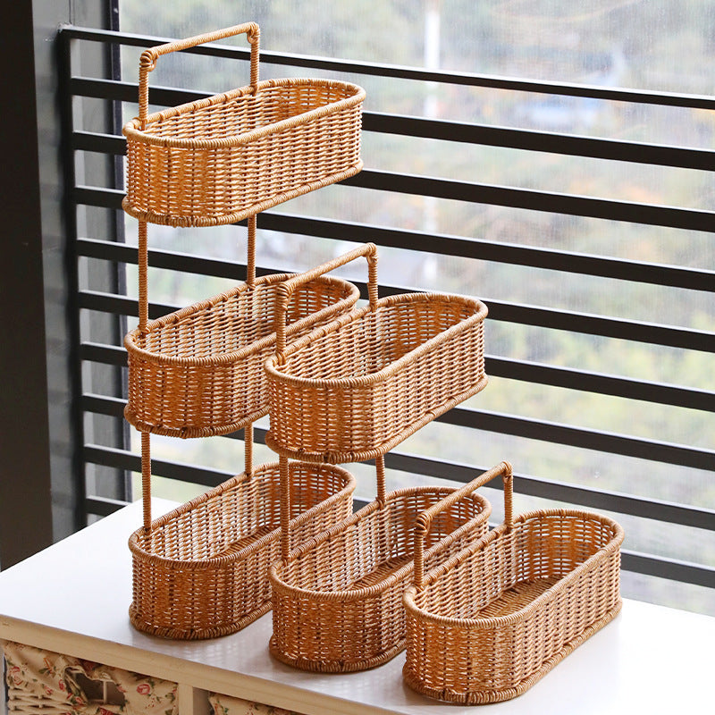 Handcrafted Decorative Storage Basket Oval Long | Thrascher