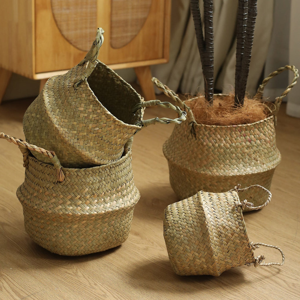Handcrafted Decorative Storage Basket Soft Textile Handwoven | Thrascher