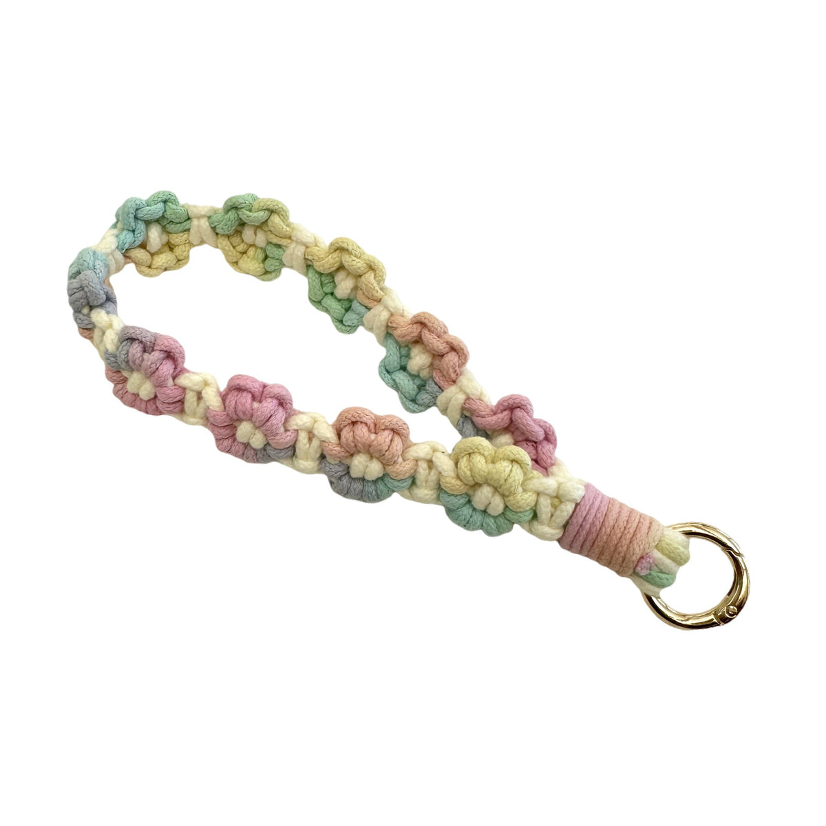 Handcrafted Macrame Keychain Holder Red | Thrascher