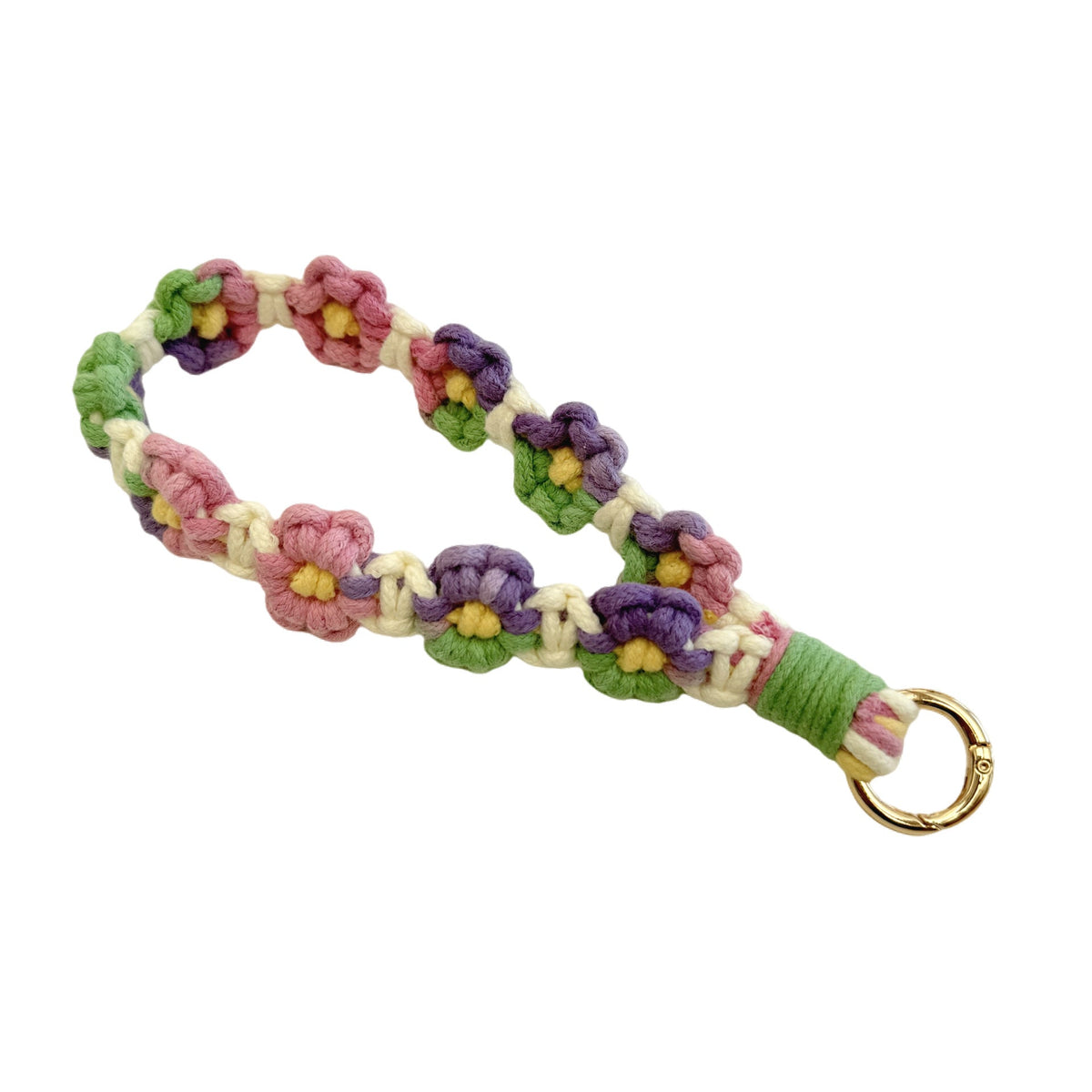 Handcrafted Macrame Keychain Holder Red | Thrascher