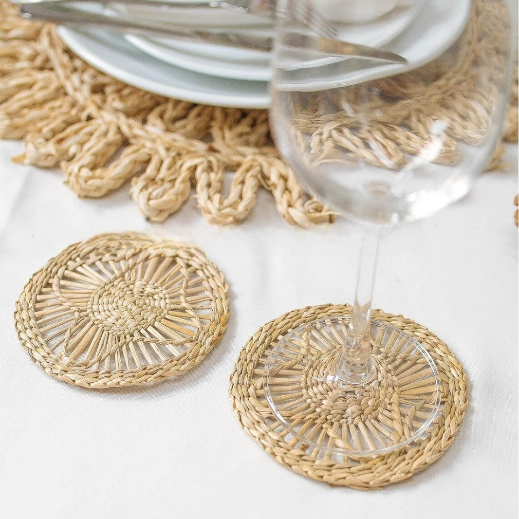 Handcrafted Natural Fiber Coasters | Thrascher