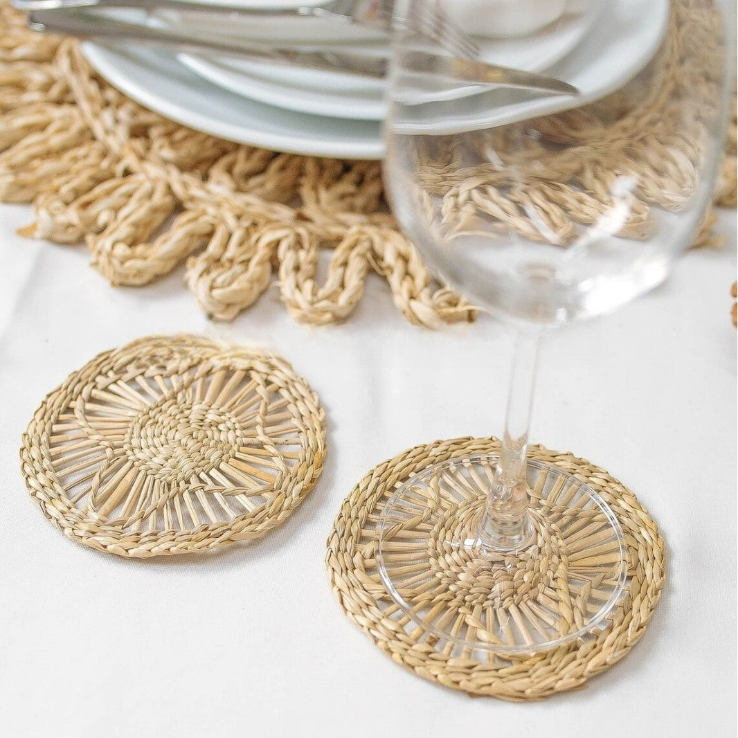 Handcrafted Natural Fiber Coasters | Thrascher