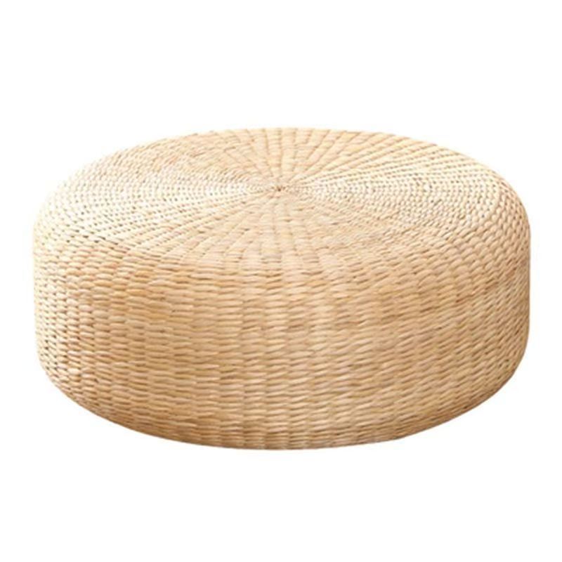 Handcrafted Natural Fiber Pouf | Thrascher
