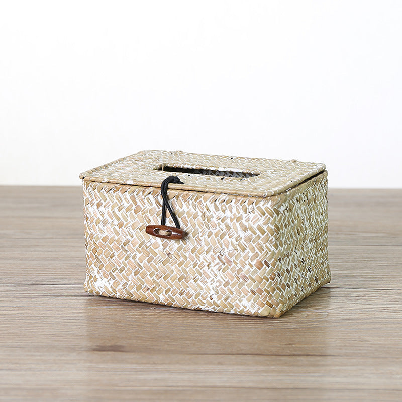 Handcrafted Natural Fiber Storage Box | Thrascher