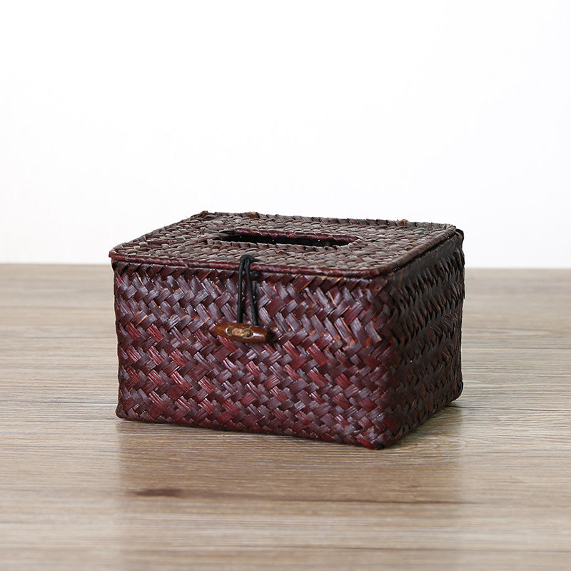 Handcrafted Natural Fiber Storage Box | Thrascher