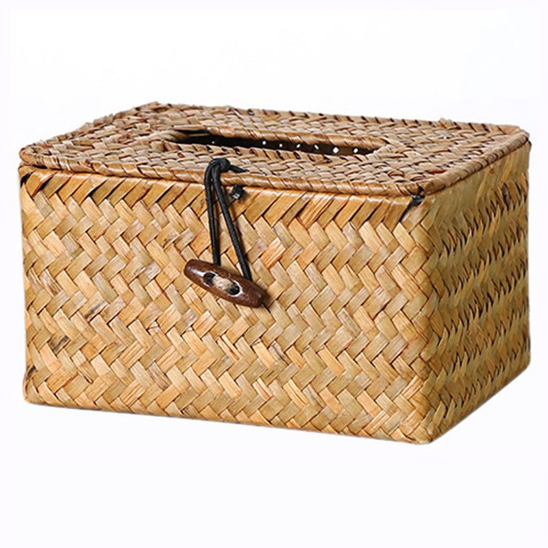 Handcrafted Natural Fiber Storage Box | Thrascher