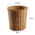 Handcrafted Natural Willow Trash Basket | Thrascher