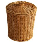 Handcrafted Natural Willow Trash Basket | Thrascher