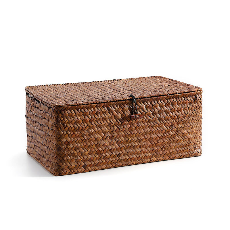 Handcrafted Natural Woven Storage Chest | Thrascher