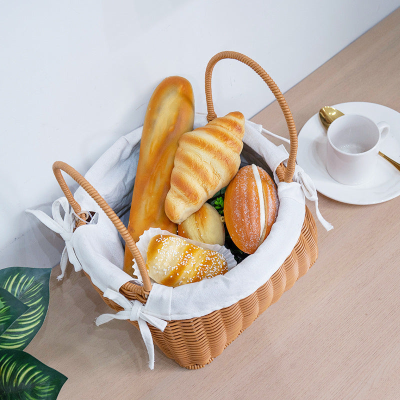 Handcrafted Rattan Basket with Removable Inner Lining | Thrascher