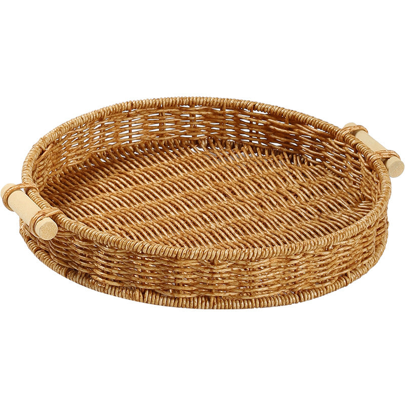 Handcrafted Rattan Serving Tray | Thrascher