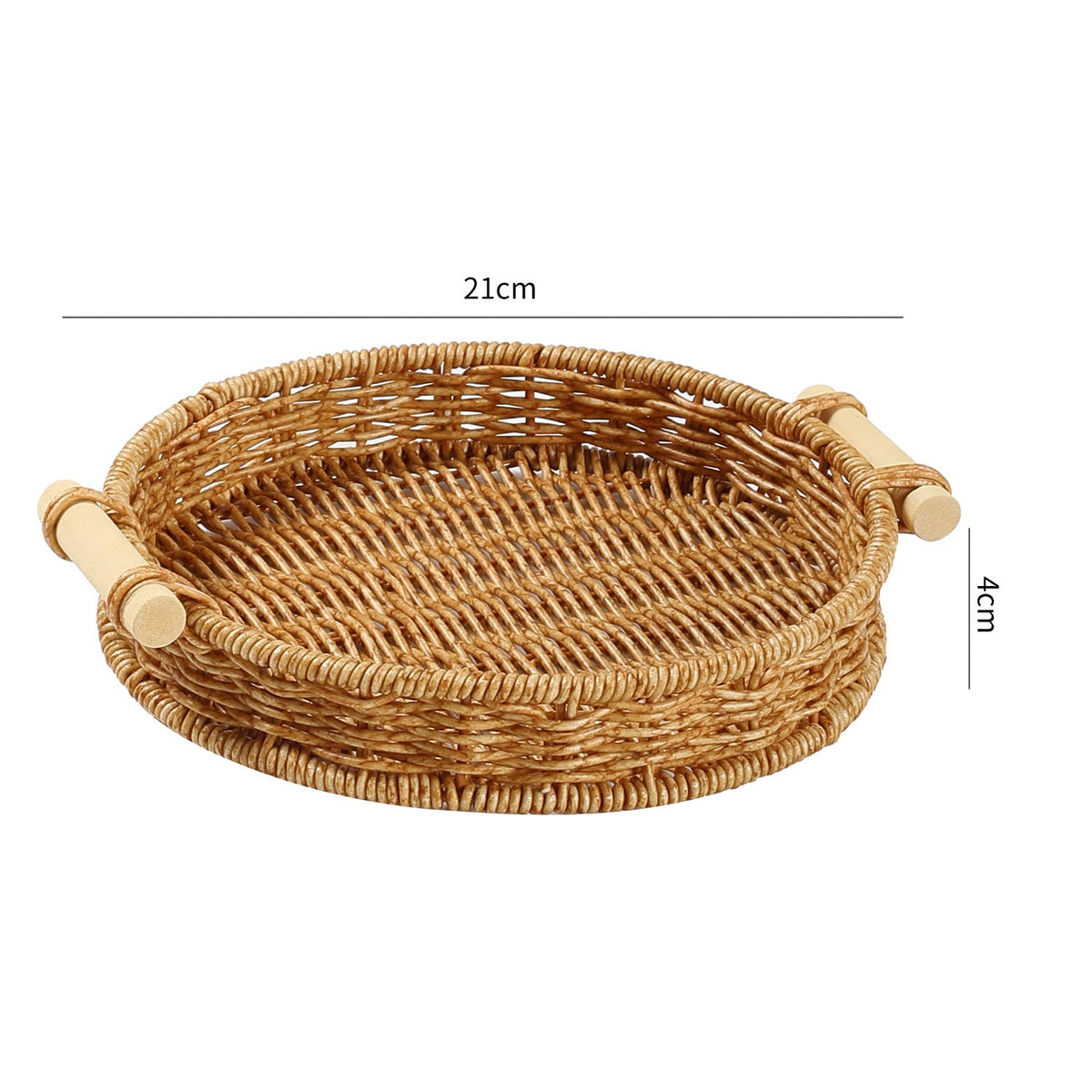 Handcrafted Rattan Serving Tray | Thrascher