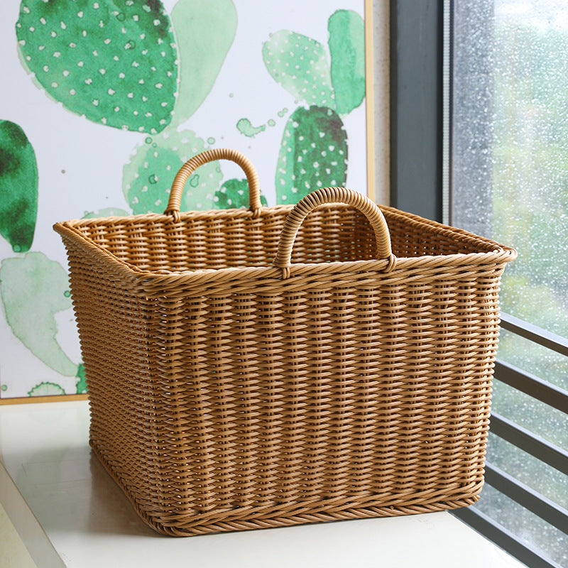 Handcrafted Rattan Storage Basket Large | Thrascher