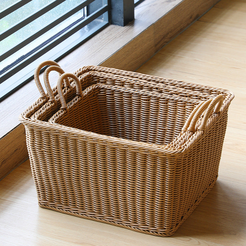 Handcrafted Rattan Storage Basket Large | Thrascher