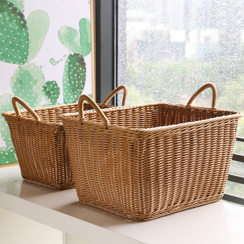 Handcrafted Rattan Storage Basket Large | Thrascher