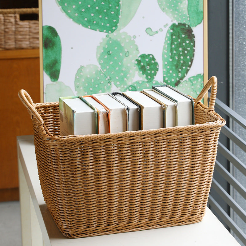Handcrafted Rattan Storage Basket Large | Thrascher